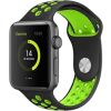 SWISSTEN Sport silikónový remienok na Apple Watch 42/44/45/49mm čierno-zelený