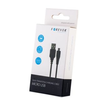 Micro USB kábel Forever čierny