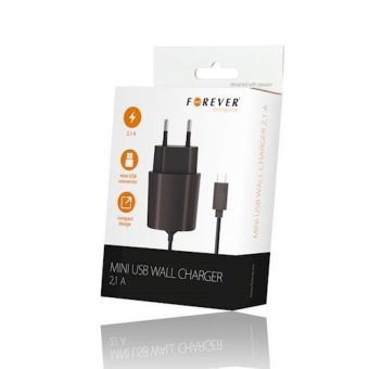 Sieťová nabíjačka mini USB 2.1A