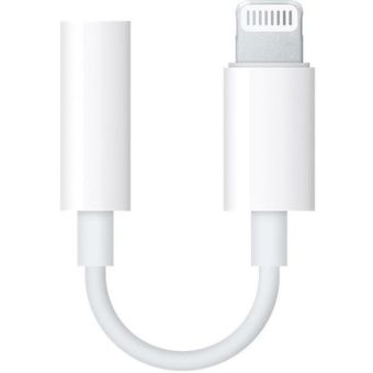 Adaptér Apple MMX62ZM/A, Lightning(M) na 3.5mm audio jack(F), biely (Bulk)