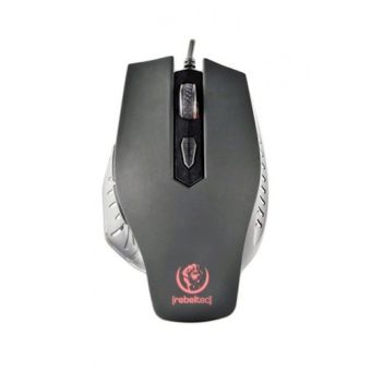 PC herná myš + podložka Rebeltec Red Dragon čierna 01