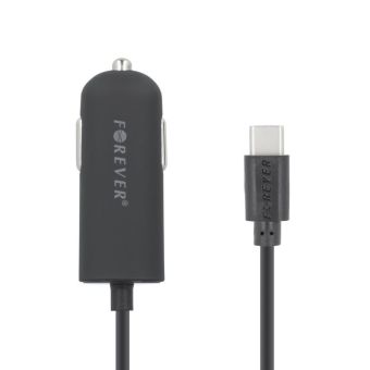Auto nabíjačka Forever M02 USB typ-C 2,1A čierna