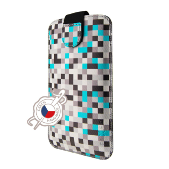 Puzdro vsuvka Fixed Soft Slim, 4 XL, vzor Grey Dice