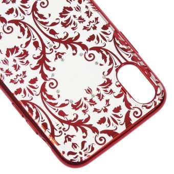 Silikónové puzdro Devia Baroque pre Apple iPhone X/ XS červené 