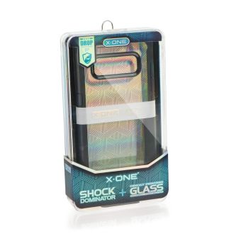 Plastové puzdro X-One Dropguard s tvrdeným sklom 0,33 mm pre Apple iPhone 7/8 Plus čierne
