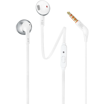 JBL T205 White Chrome