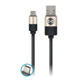 Forever modern Cable USB-A/USB-C, 1m, black