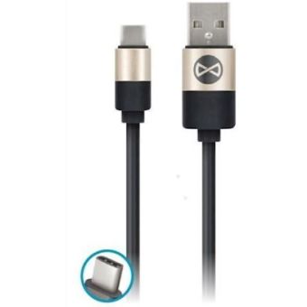 Forever modern Cable USB-A/USB-C, 1m, black