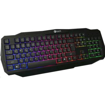 Herná klávesnica C-TECH Arcus (GKB-15) CZ/SK, duhové podsvícení, USB