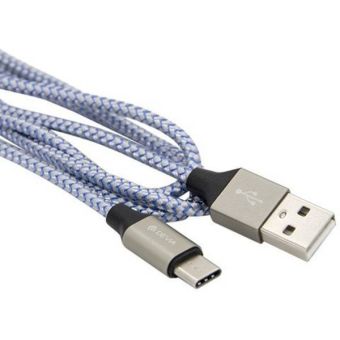Kábel Devia Vogue USB typ - C tuba modrý