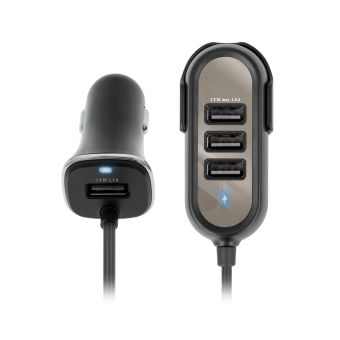 Auto nabíjačka Forever PC-01 4 x USB 5,8 A čierna
