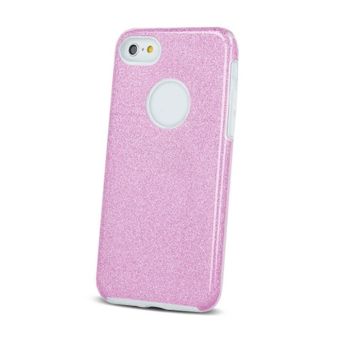 Silikónové puzdro Glitter 3v1 pre Huawei Y5 2018 ružové