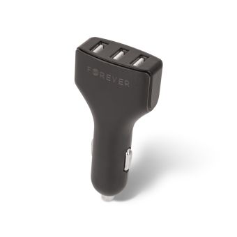 Auto nabíjačka Forever CC-05 3xUSB 4.8A čierna