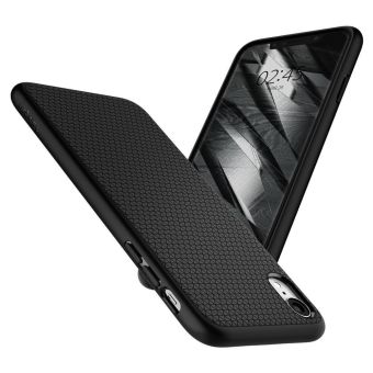 Silikónové puzdro na Apple iPhone XR Spigen Liquid Air čierne