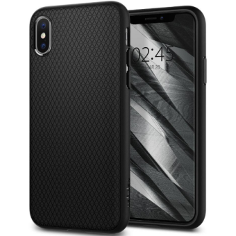 Odolné puzdro na Apple iPhone X/Xs SPIGEN Liquid Air čierne