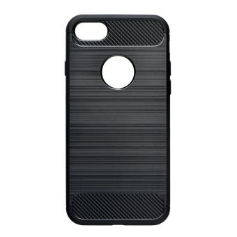 Pevné silikónové Forcell Carbon pre Samsung Galaxy A7 2018 čierne