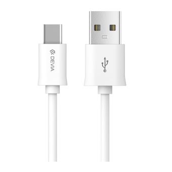 Kábel USB typ-C Devia 2 m biely 