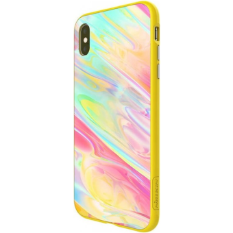 Sklenené puzdro na Apple iPhone XS Max Nillkin Ombre Hard žlté