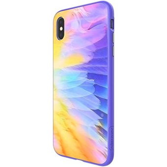 Sklenené puzdro na Apple iPhone XS Max Nillkin Ombre Hard fialové