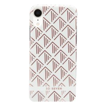 Plastové puzdro na Apple iPhone XR SoSeven Fashion Paris Triangle biele
