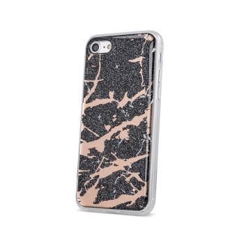 Silikónové puzdro Marmur pre Apple iPhone XS Max čierne 