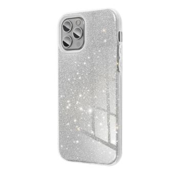 Silikónové puzdro na Huawei P30 Lite Forcell SHINING strieborné