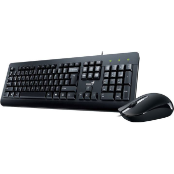 Genius KM-160, klávesnica + myš, CZ+SK, USB, čierna