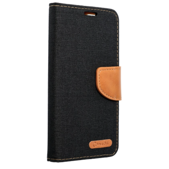 Diárové puzdro na Samsung Galaxy A40 A405 Canvas čierne
