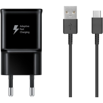 Samsung EP-TA200EBE + EP-DR140ABE, 15W, čierna (Bulk)