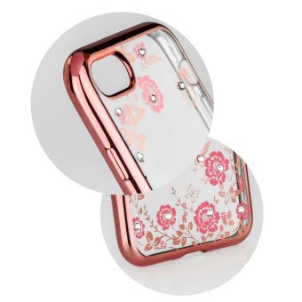 Silikónové puzdro Forcell Diamond pre Apple iPhone 11 Pro zlato ružový