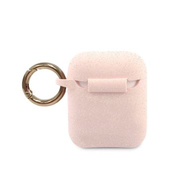 Guess Silicone Case AirPods 1/2 GUACCSILGLLP Pink