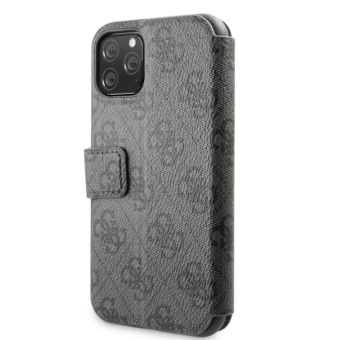 Puzdro Guess GUFLBKSN614GG na Apple iPhone 11 4G Book sivé