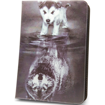 Diárové puzdro na tablet univerzálne 9-10" wolf puppy