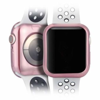 Silikónové puzdro Dux Ducis pre Apple Watch 4 44 mm ružové a transparentné 