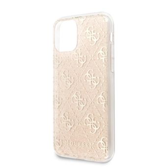 GUHCN61PCU4GLGO Guess 4G Glitter Zadní Kryt pro iPhone 11 Gold (EU Blister)
