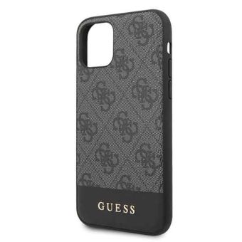 GUHCN61G4GLGR Guess 4G Stripe Zadní Kryt pro iPhone 11 Grey (EU Blister) 