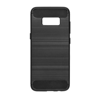 Silikónové puzdro Forcell Carbon pre Motoroloa Moto E6 Play čierne 