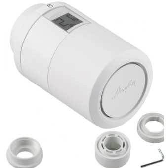 Inteligentná radiátorová termostatická hlavica Danfoss Eco™ Bluetooth biela