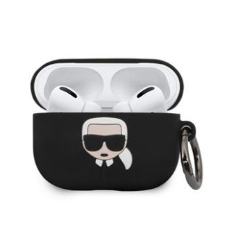 Puzdro Karl Lagerfeld Silikonový na Airpod Pro KLACAPSILGLBK čierne