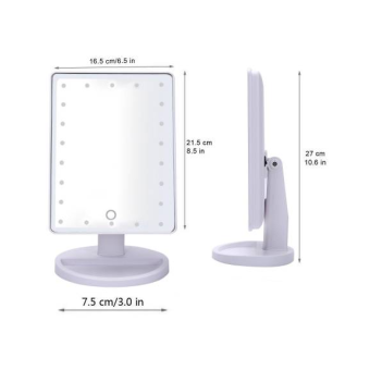 iQtech iMirror kozmetické Make-Up zrkadlo s LED Dot osvetlením, biele