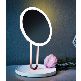 Kozmetické Make-Up zrkadlo iMirror Balet nabíjací s LED Line osvetlením ružové