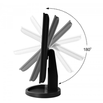 iQtech iMirror kozmetické Make-Up zrkadlo s LED Dot osvetlením, čierne