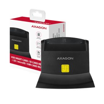 Čítačka kariet Axagon CRE-SM2, 4-sloty Smart card/ID card (eObčanka) + SD/microSD/SIM