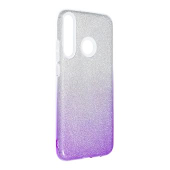 Silikónové puzdro na Huawei P40 Lite E/Huawei Y7p Forcell Shining strieborno-fialové