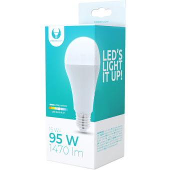 LED žiarovka Forever E27 A65 15W 230V 6000K 1300lm