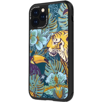 Odolné puzdro na Apple iPhone 11 White Diamonds Tough Jungle tiger