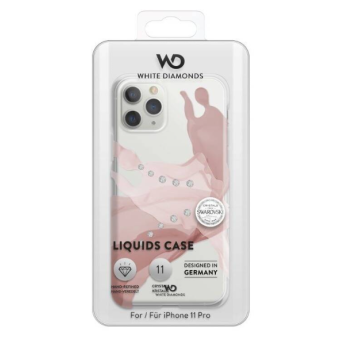 Plastové puzdro na Apple iPhone 11 Pro White Diamonds Liquids ružovo-zlaté