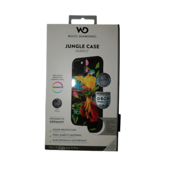 Odolné puzdro na Apple iPhone 11 White Diamonds Tough Jungle papagáj