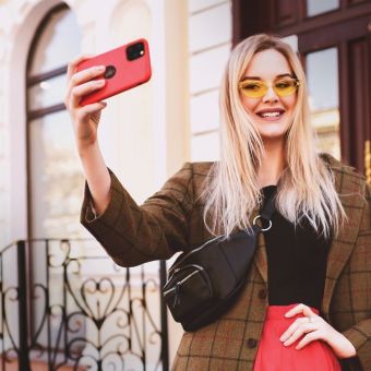 Silikónové puzdro Forcell Silicone pre Huawei P40 Lite červené