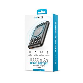 Bezdrôtová powerbanka s prísavkami 10000 mAh WTB-100 biela